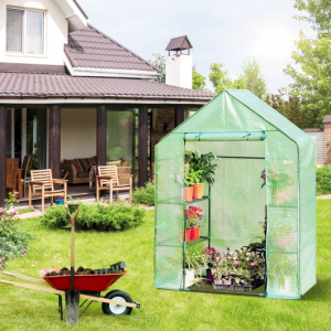 Foldable Spacious 4 Tier Walk-in Portable Plant Greenhouse 