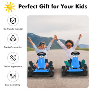 Outdoor Riding Kart Car Kids 4 Wheel Pedal Powered 