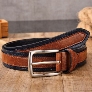 Designer Belts Men Pu Genuine Leather Fashion Casual Strap Male Jeans Luxury Brand Alloy Metal Pin Buckle Cintos Masculinos