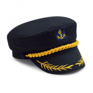 Adult Yacht Military Hats Boat Skipper Ship Sailor Captain Costume Hat Adjustable Cap Navy Marine Admiral for Men Women