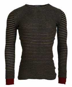 Multicolor Stripes Wool Crewneck Pullover Sweater