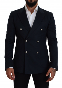 Blue Double Breasted Formal Coat Blazer