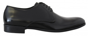 Black Leather Derby Dress Formal Shoes