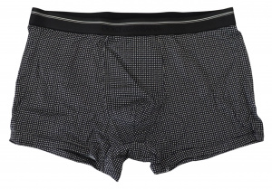 Black Printed Cotton Regular Boxer Underwear