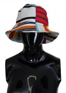 Multicolor Nylon Women Bucket Wide Brim Hat