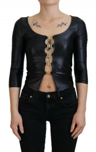 Black Gold DG Buckle Casual Blouse Top