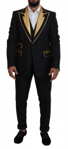 Black Gold Fantasy Tuxedo Slim Fit Suit