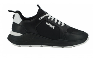 Black Calf Leather Sneakers