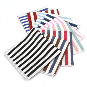 2018 Brand New Men's Fashion Linen Striped Pocket Squares For Men Square Handkerchief Wedding Vintage Suits Pocket Hankies Towel
