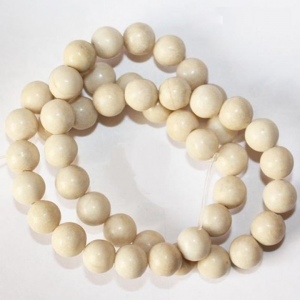 Wholesale Natural Stone Bone Fossil Beads Round Loose Beads 4mm 6mm 8mm 10mm 12mm For DIY Necklace Bracelet Jewelry Making
