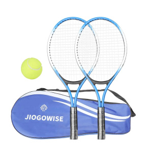 Tennis Bag with 2 Tennis Rackets - 21'' Racquet Set for Youth Games Outdoor, Suitable for Beginners