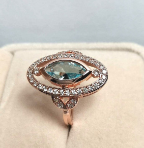 Aquamarine ring/emerald cut/aquamarine ring silver/Blue Aquamarine Ring/March Birthstone Engagement Ring/aquamarine ring vintage/gift rings