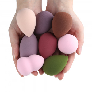 3 Different Shape Multicolor Foundation Makeup Blending Sponges