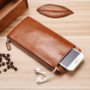 Wallets with Cellphone Pocket Long Coin Purses for Men Women Clutch Business Male Wallet Vintage Large Thin Wallet ID Holders