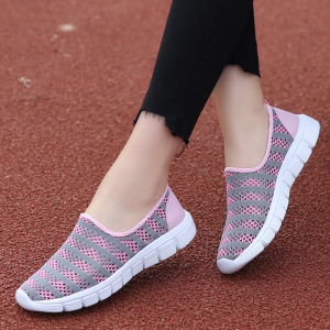 Summer women shoes women Breathable Mesh sneakers shoes ballet flats ladies slip on flats loafers shoes Plus size