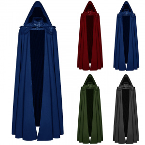 Unisex Hooded Assassin Cosplay Maxi Cape Costume