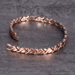 Magnetic Pure Copper Bracelets for Women Vintage Chain Health Energy Magnetic Bracelets & Bangles for Arthritis Women Jewelry