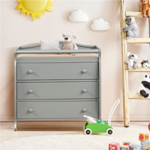 Baby Changing Table Infant Diaper with 3 Drawers and Safety Belt