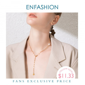 ENFASHION Pearl Star Choker Necklace Women Gold Color Cute Chain Necklaces Femme Fashion Jewelry Collares De Moda 2020 P193031