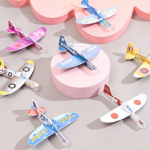 DIY Mini Hand Throw Foam Flying Glider Plane Toys for Kids 20Pcs