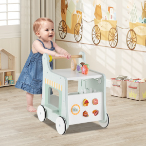 2-in-1 Baby Walker with Storage and Ice Creams for Toddlers - Additional Image