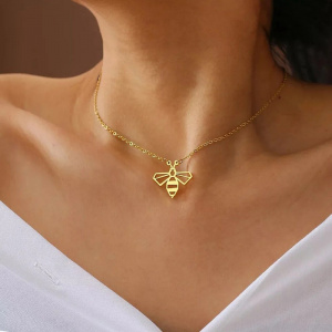 Honey Bee Necklace Gold Bee Necklace, Bee Gifts for Women | Queen Bee Necklace