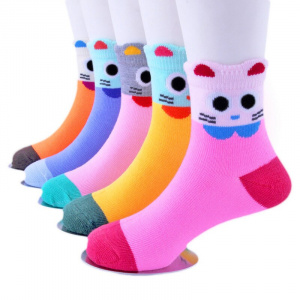 5Pairs/Lot Cartoon Baby Socks Children Sock Breathable Cotton Kid Socks For Boys Girls  Socks 1-12 Years