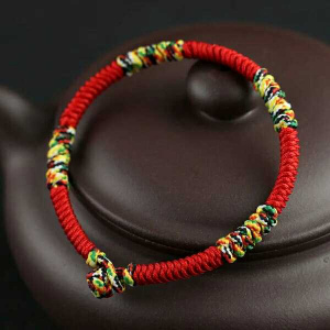 Chinese Jewelry Love Lucky Charm Tibetan Bracelets & Bangles For Women Men Handmade Knots Rope Budda Bracelet