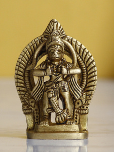 Brass Idol Of Hanuman Ji Opening His Heart