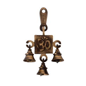 Om Brass Hanging Bells