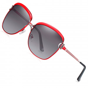 BARCUR Gradient Lens Square Luxury Branded Polarized Ladies Sunglasses for Women