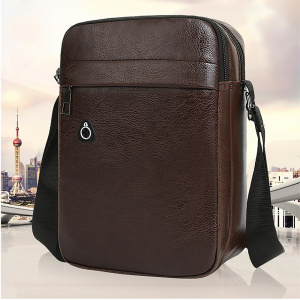 Man Bags Crossbody Sling Zipper Shoulder Bag For Male Outdoor Single-Shoulder Men Bags VeganLeather Phone Bag Flap Travel