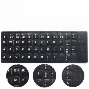 SR Portuguese 3 Colors Matte Silver Keyboard Sticker Protective Film Layout Button Letters for PC Computer Laptop Accessories