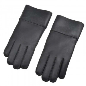 Winter Women's Super Warm Natural Sheep Fur Gloves Ladies Sports Skiing Gloves Waterproof Genuine Leather Mittens for Men