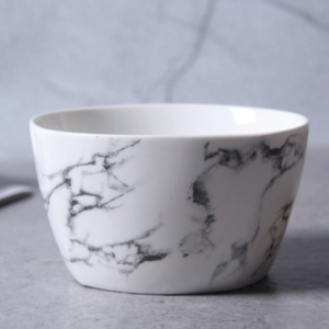 Ceramic Microwave Proof Bowl, Marble Soup Bowl