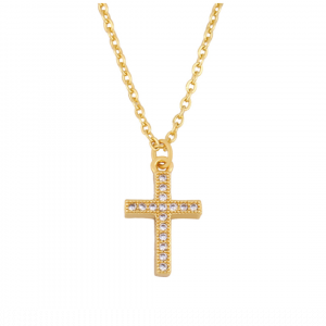 Divine necklace with cross/Divine feminine necklace with adjustable chain