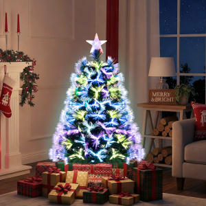 3-Foot Fiber Optic Christmas Tree with Branch Tips and Star Topper - Additional Image