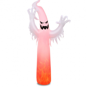 Inflatable Ghost Halloween Decoration 12 Feet with Built-in LED Lights