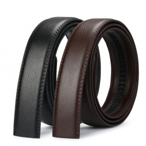 Faux Leather High Quality 3.5cm Strap Belts for Men with No Buckle