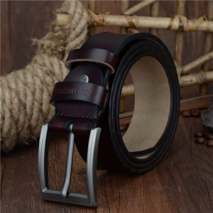 COWATHER 2019 men belt cow genuine leather luxury strap male belts for men new fashion classic vintage pin buckle dropshipping