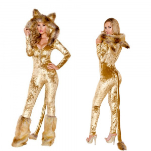 Luxury Lion Halloween Animal Cosplay Costume for Women