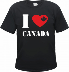 I Love Canada Mens T-Shirt Canada