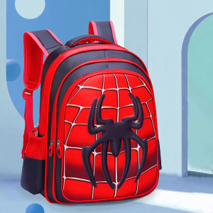 3D Cartoon Spider Children's Schoolbag, Cute Shoulder Bag for Boys