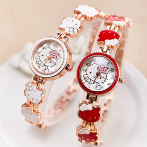 Quartz Hello Kitty Wristwatch, Student’s Bracelet Watch For Women