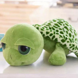 Cute Stuffed Turtle with Green Big Eyes Plush Toy Gift for Kids