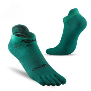 AONIJIE E4110 One Pair Lightweight Low Cut Athletic Toe Socks Quarter Socks For Five Toed Barefoot Running Shoes Marathon Race