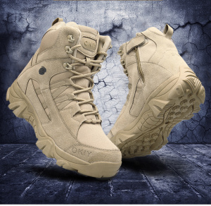 Men Outdoor Genuine Leather Tactical Combat Man Boots For Men Shoes Casual Bot