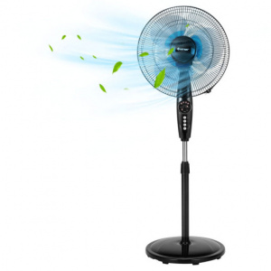 Adjustable Height Pedestal Fan, 3-Speed Oscillating Fan with Stand