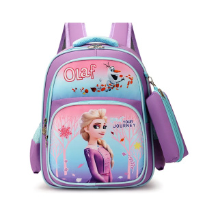 Disney cartoon frozen bags boys schoolbag girl elsa Princess Kids backpack