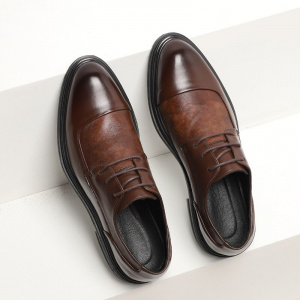 Oxford Mens Dress Shoes Formal Business Lace-up Full Grain Leather Minimalist Shoes for Men  men dress shoes